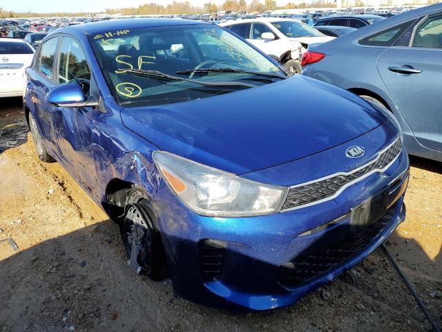 3KPA24AB3KE207112 - 2019 KIA RIO S BLUE photo 1