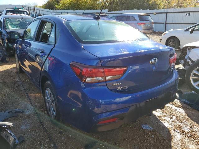 3KPA24AB3KE207112 - 2019 KIA RIO S BLUE photo 3