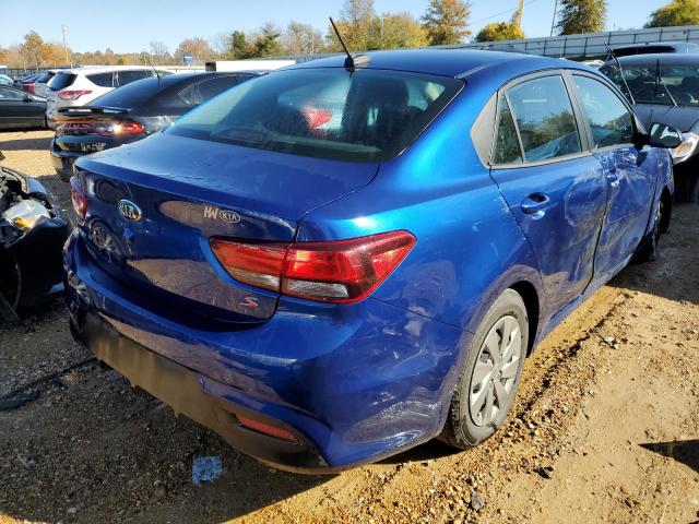 3KPA24AB3KE207112 - 2019 KIA RIO S BLUE photo 4