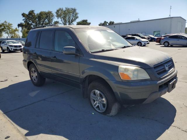 2HKYF185X3H566097 - 2003 HONDA PILOT EXL GRAY photo 4