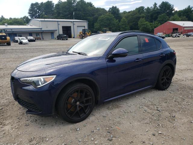 ZASFAKNN2J7B64874 - 2018 ALFA ROMEO STELVIO TI SPORT BLUE photo 1