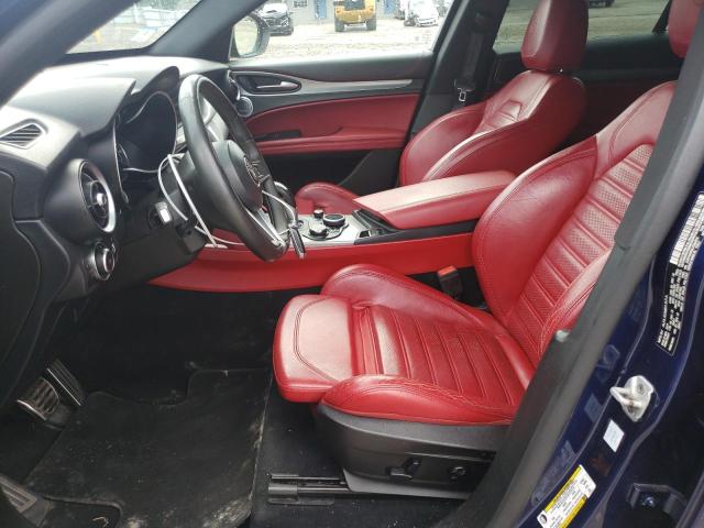 ZASFAKNN2J7B64874 - 2018 ALFA ROMEO STELVIO TI SPORT BLUE photo 7