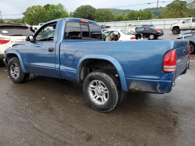 1D7FL16X83S355301 - 2003 DODGE DAKOTA SXT BLUE photo 2