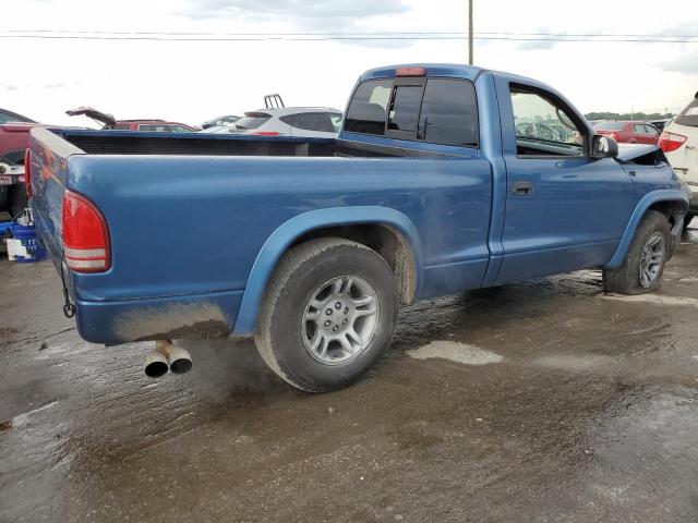 1D7FL16X83S355301 - 2003 DODGE DAKOTA SXT BLUE photo 3