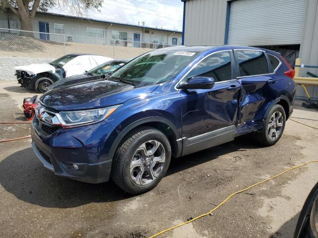 7FARW2H81JE083974 - 2018 HONDA CR-V EXL BLUE photo 1