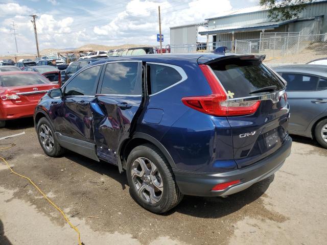 7FARW2H81JE083974 - 2018 HONDA CR-V EXL BLUE photo 2