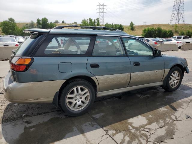 4S3BH675X27646629 - 2002 SUBARU LEGACY OUTBACK AWP 青色 照片 3