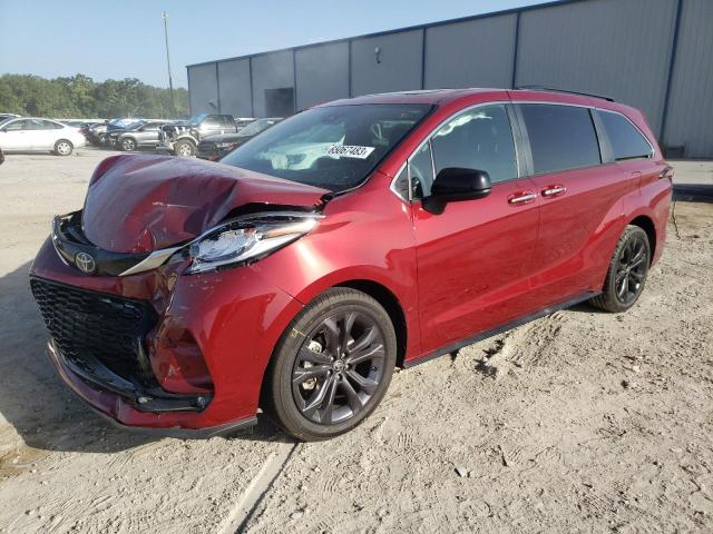 5TDXRKEC7NS125181 - 2022 TOYOTA SIENNA XSE RED photo 1