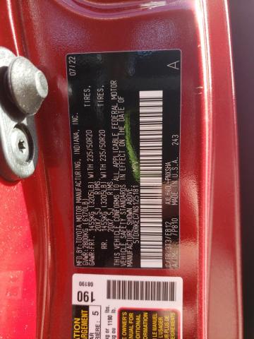 5TDXRKEC7NS125181 - 2022 TOYOTA SIENNA XSE RED photo 13