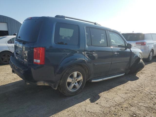 5FNYF48539B029984 - 2009 HONDA PILOT EXL BLUE photo 3