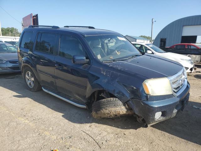 5FNYF48539B029984 - 2009 HONDA PILOT EXL BLUE photo 4