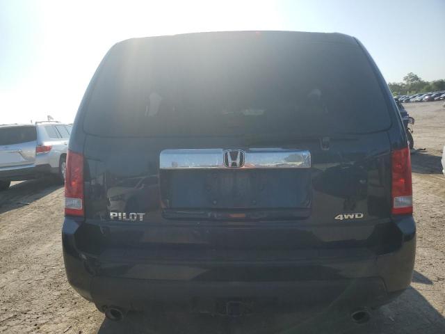 5FNYF48539B029984 - 2009 HONDA PILOT EXL BLUE photo 6