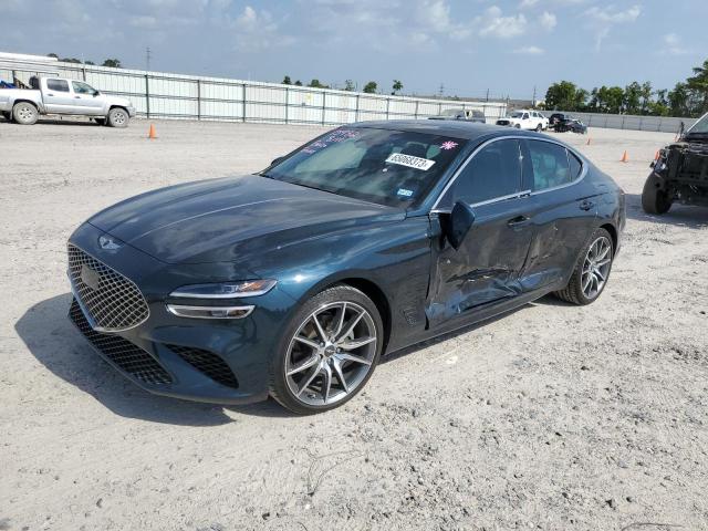 KMTG34TA8NU088086 - 2022 GENESIS G70 BASE BLUE photo 1