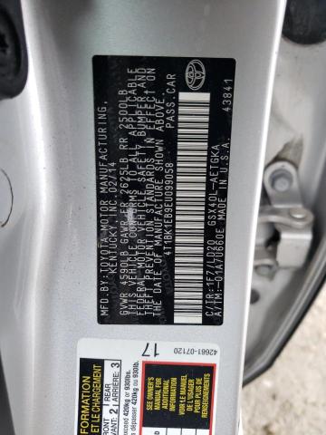 4T1BK1EB9EU099058 - 2014 TOYOTA AVALON BASE SILVER photo 12