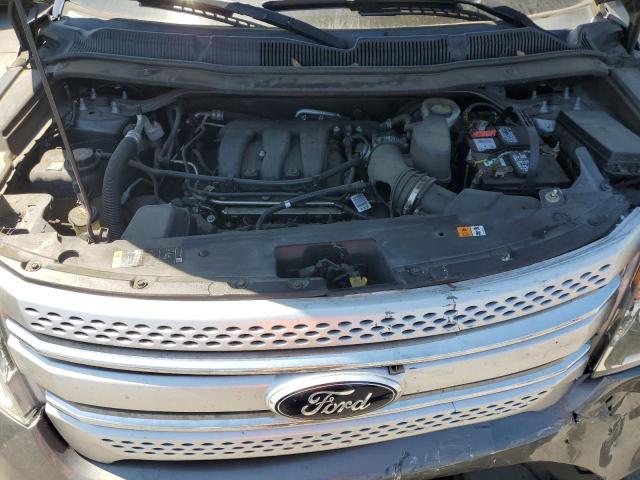 1FM5K8D85DGB15183 - 2013 FORD EXPLORER XLT ნაცრისფერი ფოტო 12