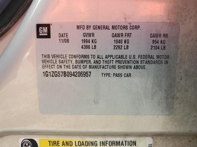 1G1ZG57B094206957 - 2009 CHEVROLET MALIBU LS TAN photo 12