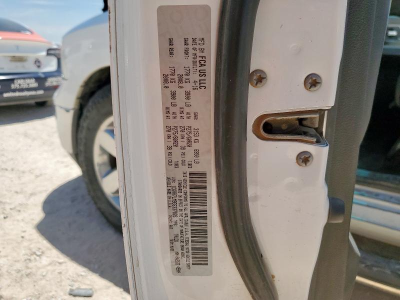 1C6RR7LM9GS337826 - 2016 RAM 1500 SLT WHITE photo 12