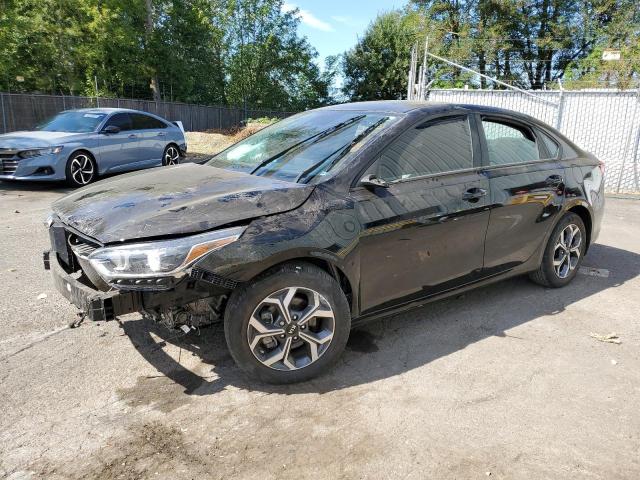 3KPF24AD8ME267753 - 2021 KIA FORTE FE BLACK photo 1