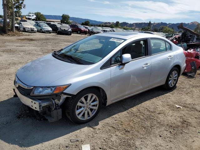 2HGFB2F80CH525526 - 2012 HONDA CIVIC EX SILVER photo 1