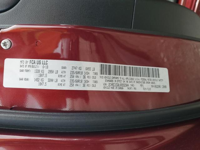 2C4RC1EG0JR352304 - 2018 CHRYSLER PACIFICA TOURING L PLUS BURGUNDY photo 13