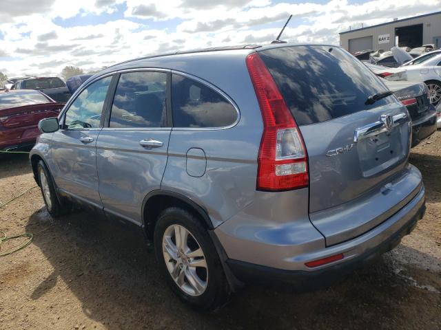 5J6RE4H70BL091039 - 2011 HONDA CR-V EXL BLUE photo 2