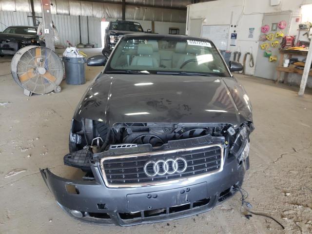 WAUDT48H16K004319 - 2006 AUDI A4 QUATTRO GRAY photo 5