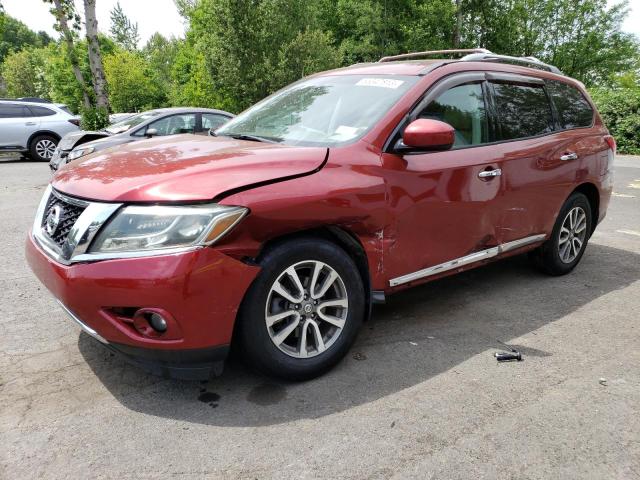 5N1AR2MM3DC645826 - 2013 NISSAN PATHFINDER S RED photo 1