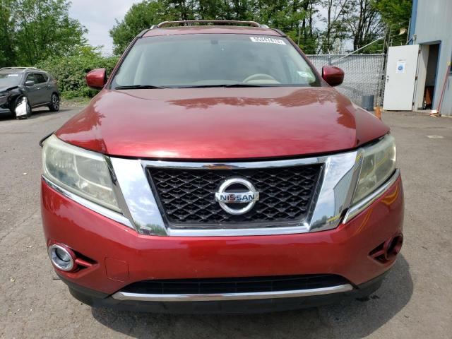 5N1AR2MM3DC645826 - 2013 NISSAN PATHFINDER S RED photo 5