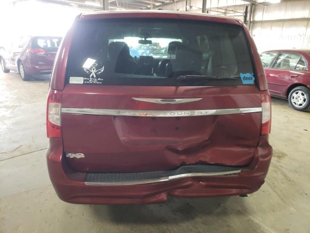 2C4RC1CG7DR733980 - 2013 CHRYSLER TOWN & COU TOURING L MAROON photo 6