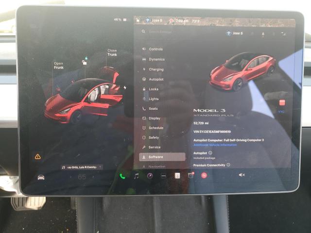 5YJ3E1EA5MF989619 - 2021 TESLA MODEL 3 WHITE photo 9