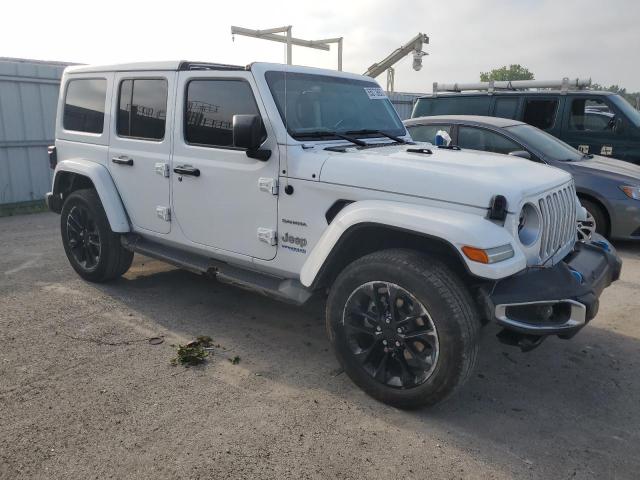 1C4JJXP6XNW178944 - 2022 JEEP WRANGLER U SAHARA 4XE WHITE photo 4