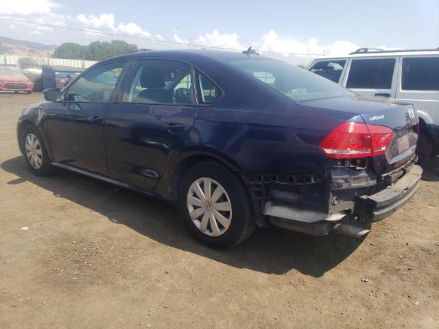 1VWAP7A35DC066787 - 2013 VOLKSWAGEN PASSAT S BLUE photo 2