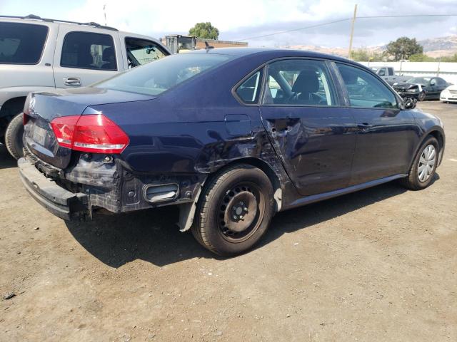 1VWAP7A35DC066787 - 2013 VOLKSWAGEN PASSAT S BLUE photo 3