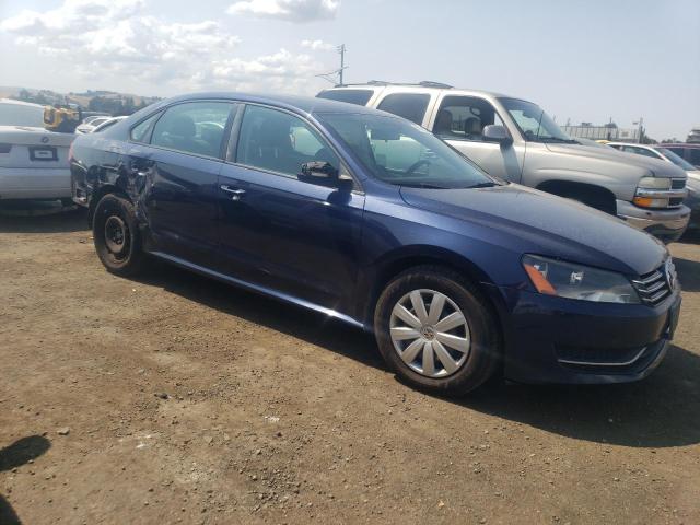 1VWAP7A35DC066787 - 2013 VOLKSWAGEN PASSAT S BLUE photo 4