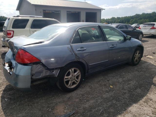 1HGCM56377A006433 - 2007 HONDA ACCORD SE BLUE photo 3