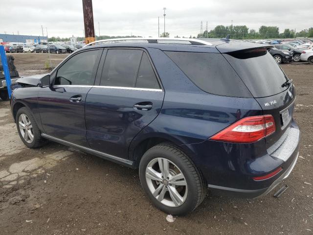4JGDA5HB3FA534464 - 2015 MERCEDES-BENZ ML 350 4MATIC BLUE photo 2