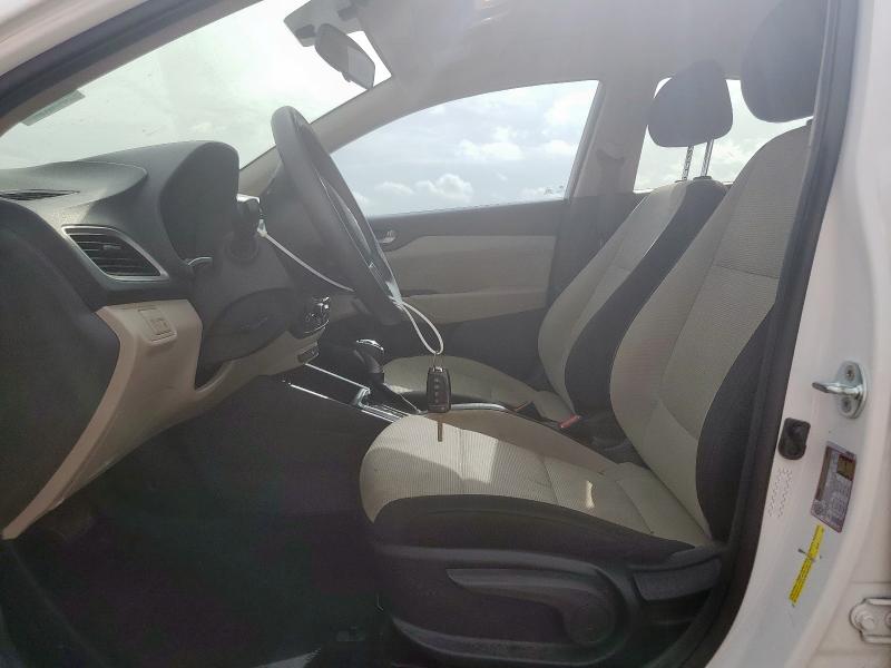 3KPC24A64NE171852 - 2022 HYUNDAI ACCENT SE WHITE photo 7