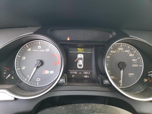 WAUCVAFR2CA002483 - 2012 AUDI S5 PREMIUM PLUS BLACK photo 9