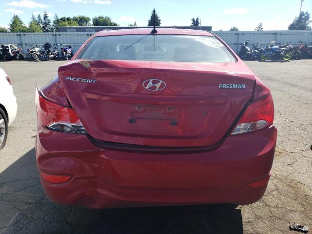 KMHCT4AE9GU074666 - 2016 HYUNDAI ACCENT SE RED photo 6