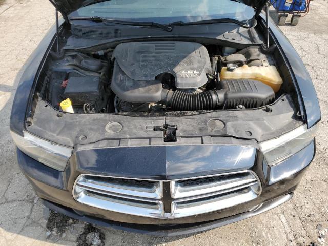 2C3CDXBG4EH232032 - 2014 DODGE CHARGER SE BLACK photo 11