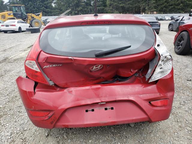 KMHCT5AE7DU084940 - 2013 HYUNDAI ACCENT GLS RED photo 5