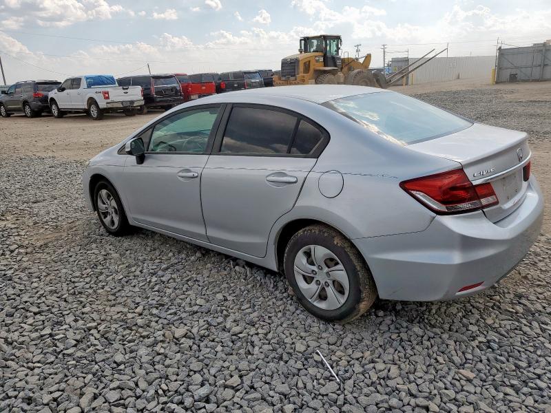 19XFB2F58DE063539 - 2013 HONDA CIVIC LX SILVER photo 2