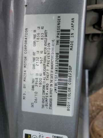 JM1BL1SF1A1337098 - 2010 MAZDA 3 I SILVER photo 24