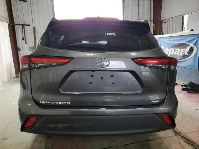 5TDCZRBH0MS556709 - 2021 TOYOTA HIGHLANDER L GRAY photo 6