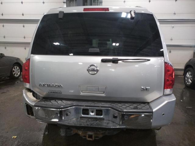 5N1AA08B96N742444 - 2006 NISSAN ARMADA SE SILVER photo 6