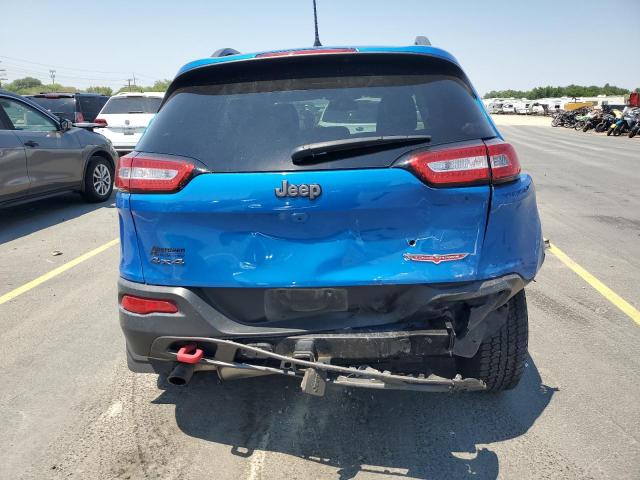 1C4PJMBSXHW595644 - 2017 JEEP CHEROKEE TRAILHAWK BLUE photo 6