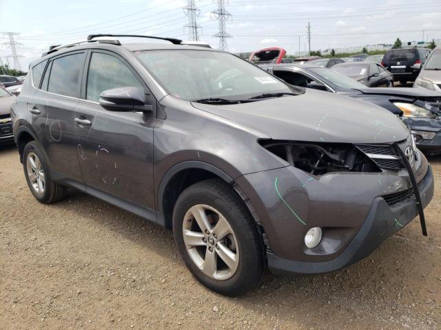 2T3RFREV8FW314580 - 2015 TOYOTA RAV4 XLE GRAY photo 4