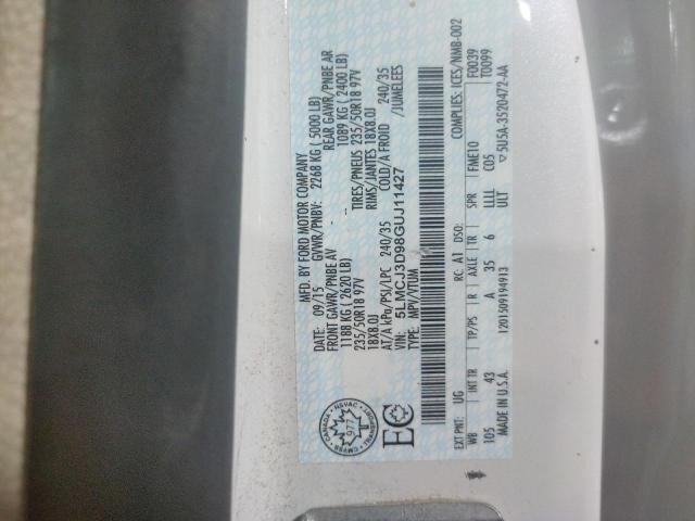 5LMCJ3D98GUJ11427 - 2016 LINCOLN MKC RESERVE Beyaz fotoğraf 13