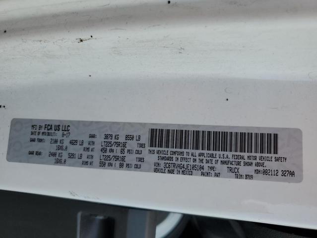 3C6TRVAG4JE105104 - 2018 RAM PROMASTER 1500 STANDARD WHITE photo 13