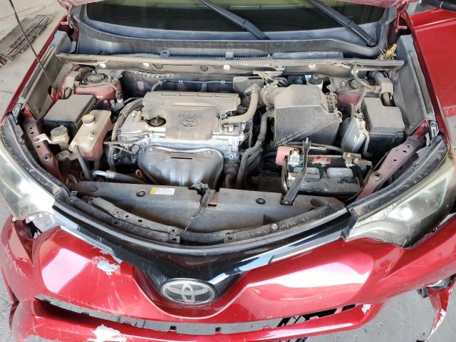 2T3WFREVXJW433310 - 2018 TOYOTA RAV4 ADVENTURE MAROON photo 11